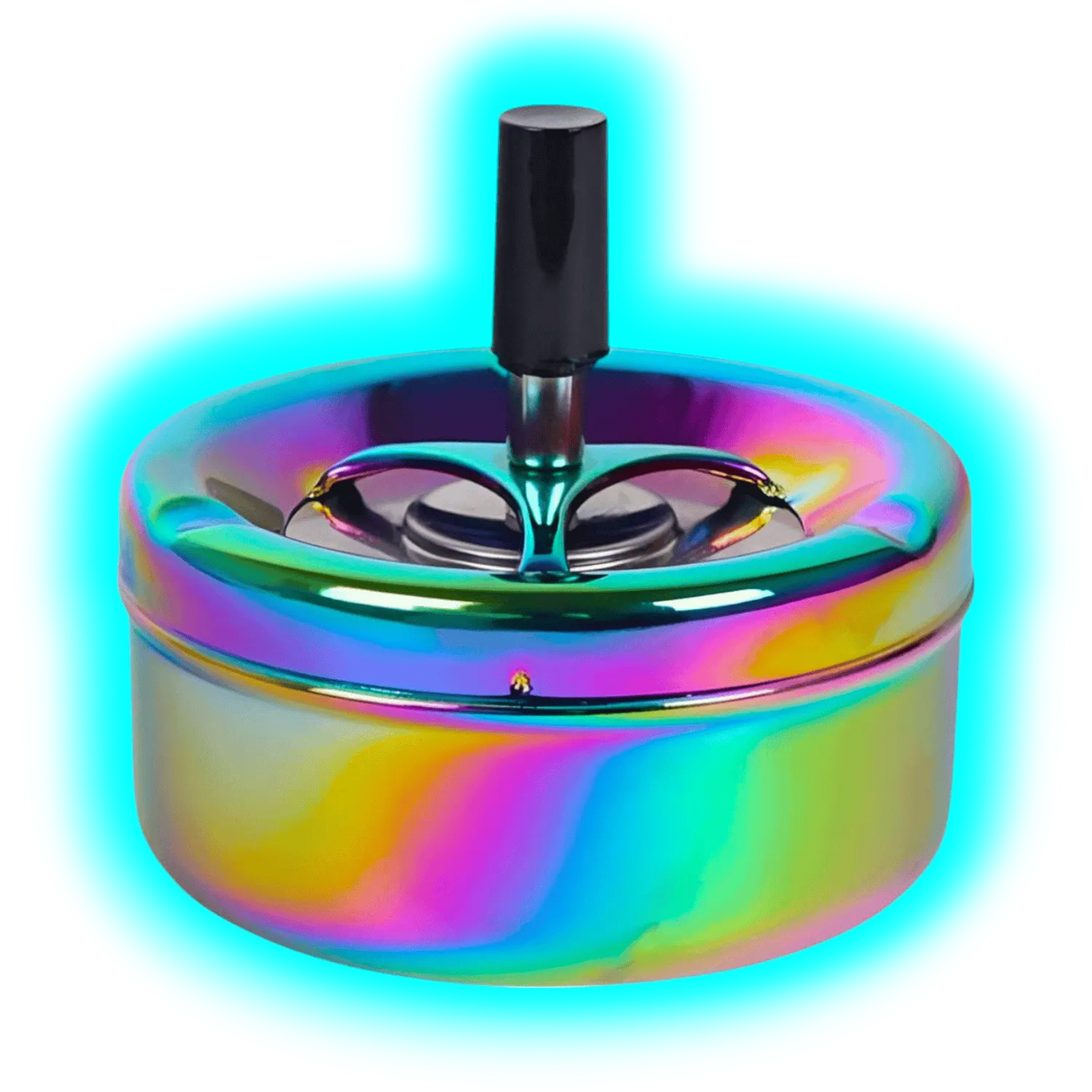 Drehaschenbecher Shiny Rainbow 11cm