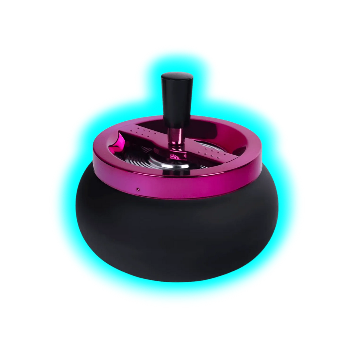 Drehascher mit lila Deckel 13cm