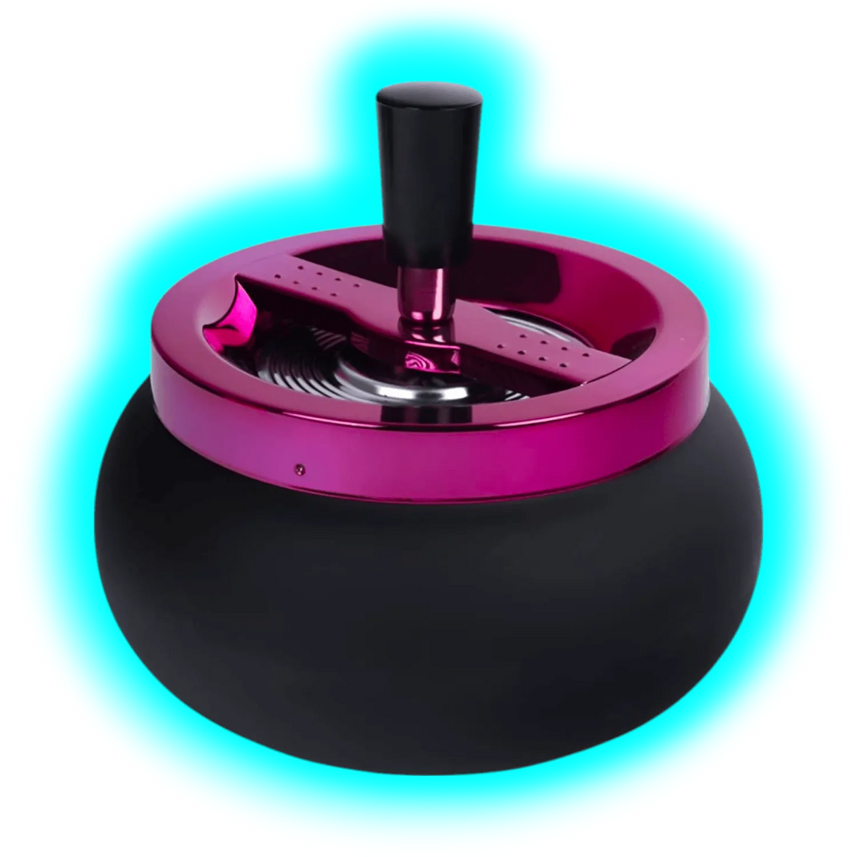 Drehascher mit lila Deckel 13cm