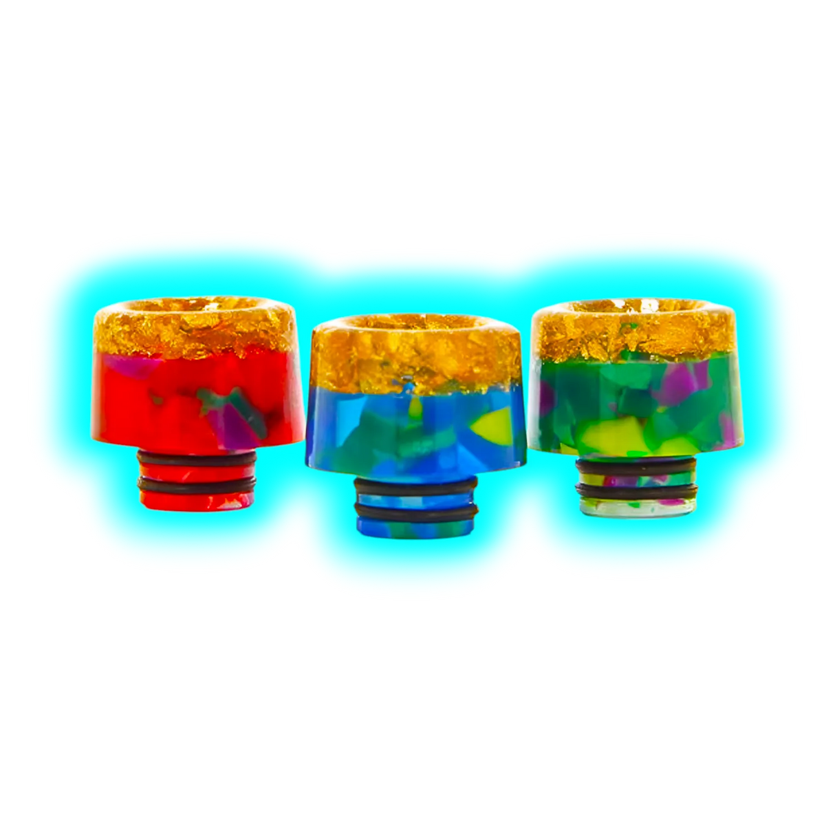 Drip Tip 510 Epoxy Resin Gold