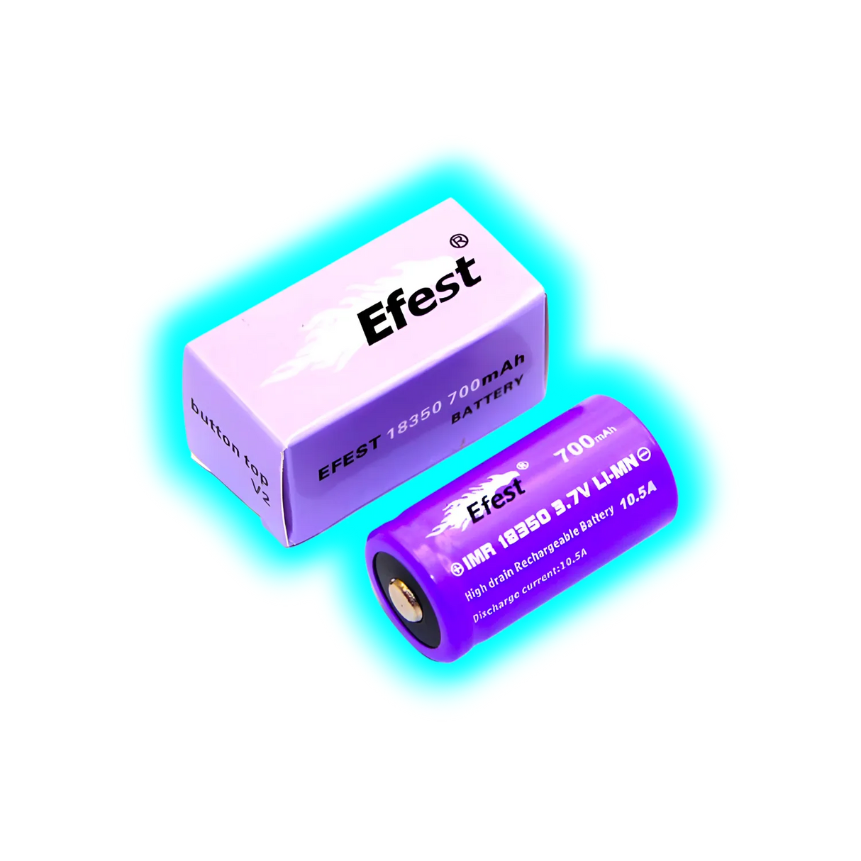 Efest Purple IMR 18350 V2 - Li-Ion - 700mAh - 3.7V