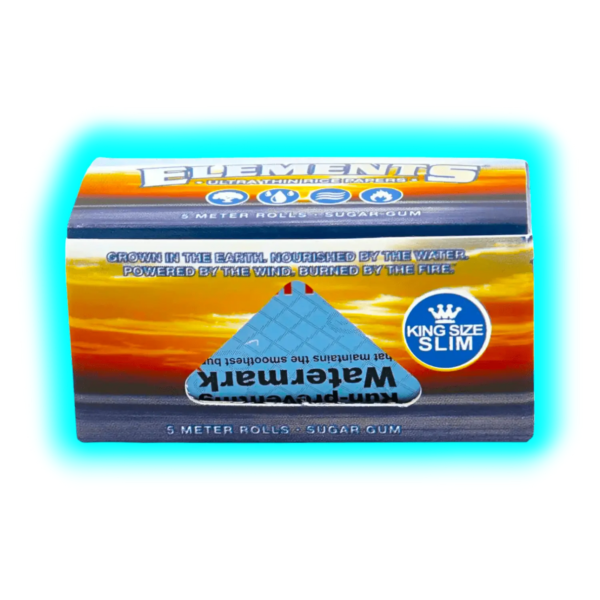 Elements Blue Rolls King Size Slim 5m