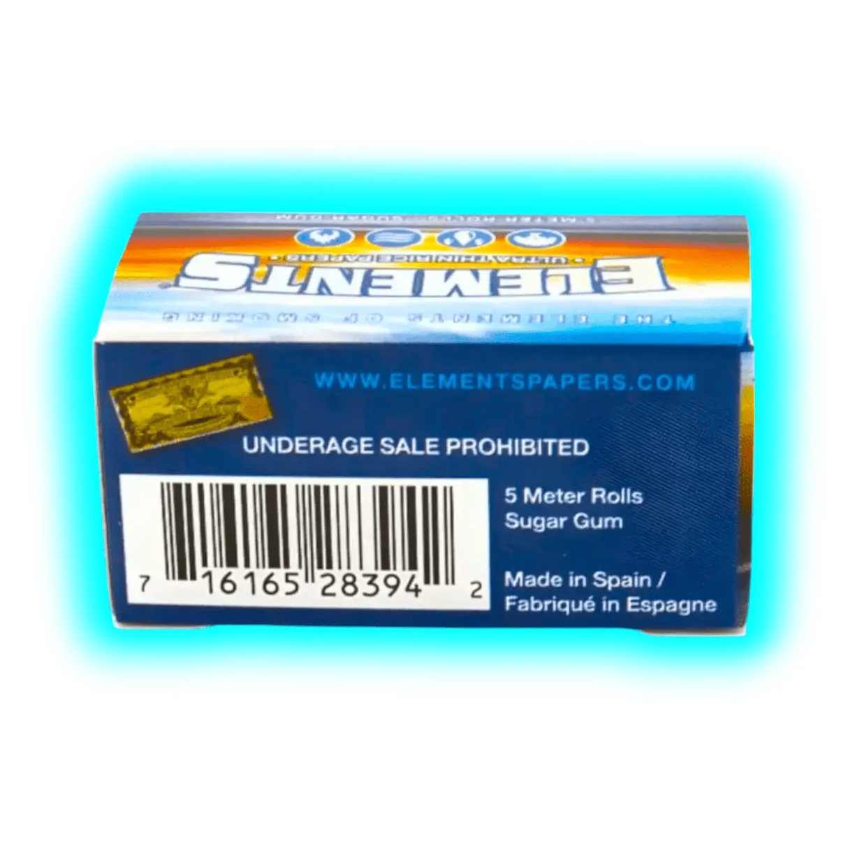 Elements Blue Rolls King Size Slim 5m