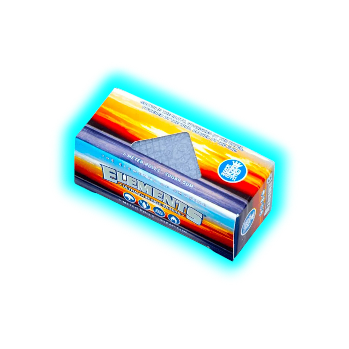 Elements Blue Rolls King Size Width 5m