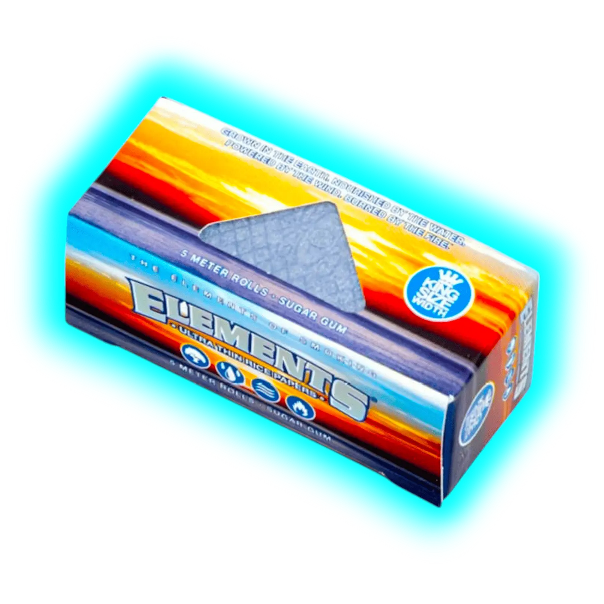 Elements Blue Rolls King Size Width 5m