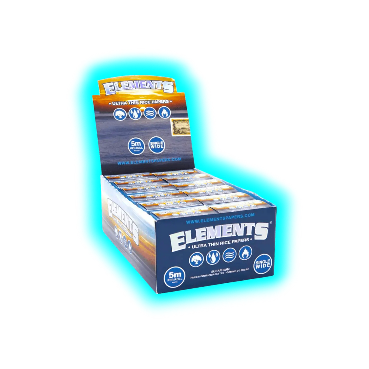 Elements Blue Rolls Single Wide Box