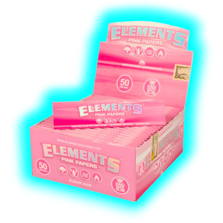 Elements King Size Papers Pink Slim Box