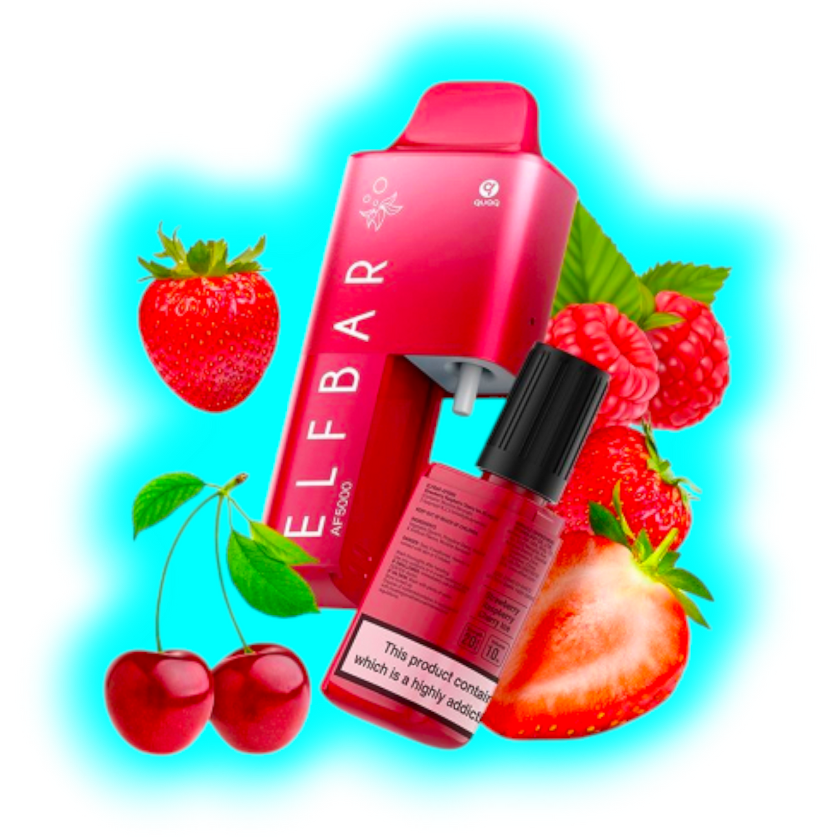 Elf Bar AF 5000 Strawberry Raspberry Cherry Ice 20mg