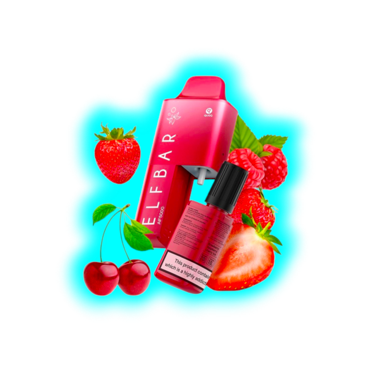 Elf Bar AF 5000 Strawberry Raspberry Cherry Ice 20mg