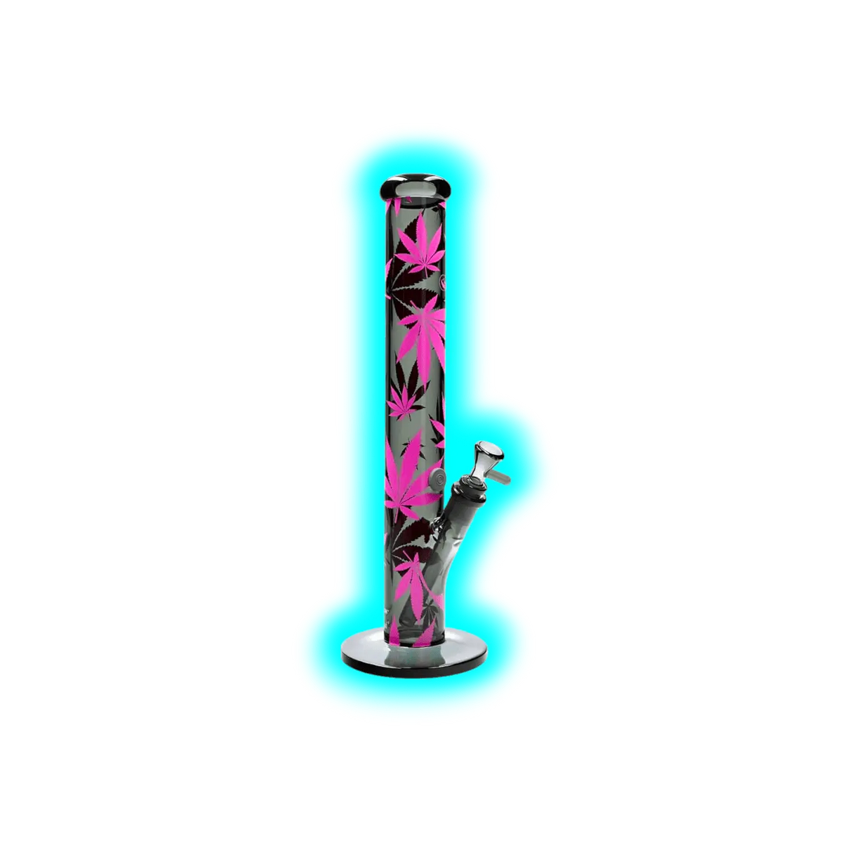 Fire Flow x Black Leaf Bong Leaves Pink 40cm