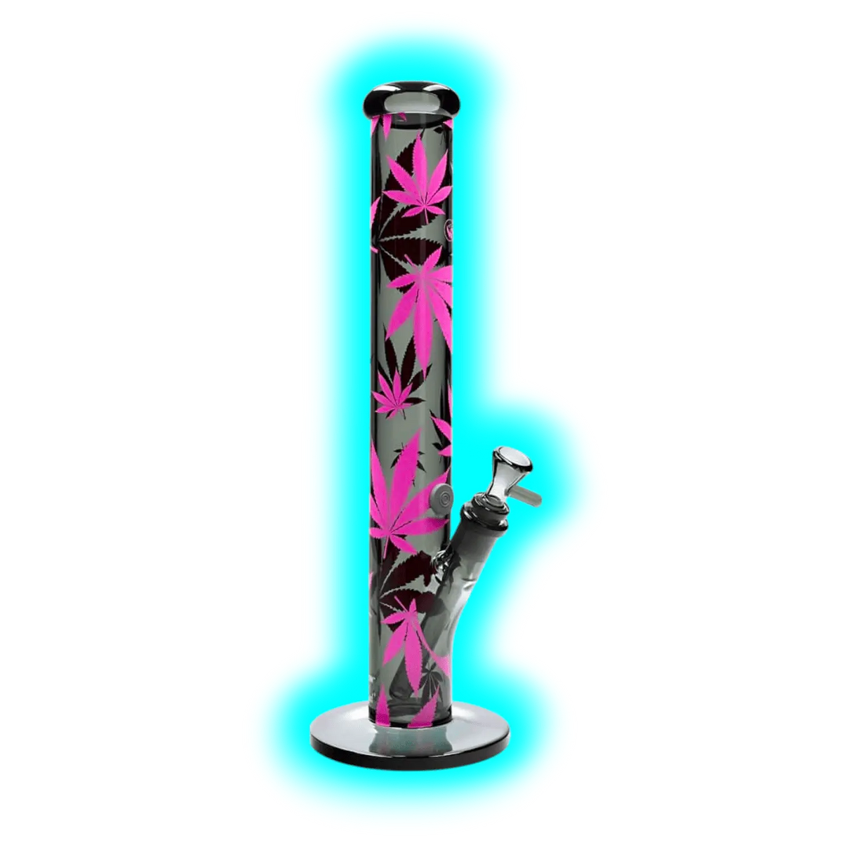 Fire Flow x Black Leaf Bong Leaves Pink 40cm