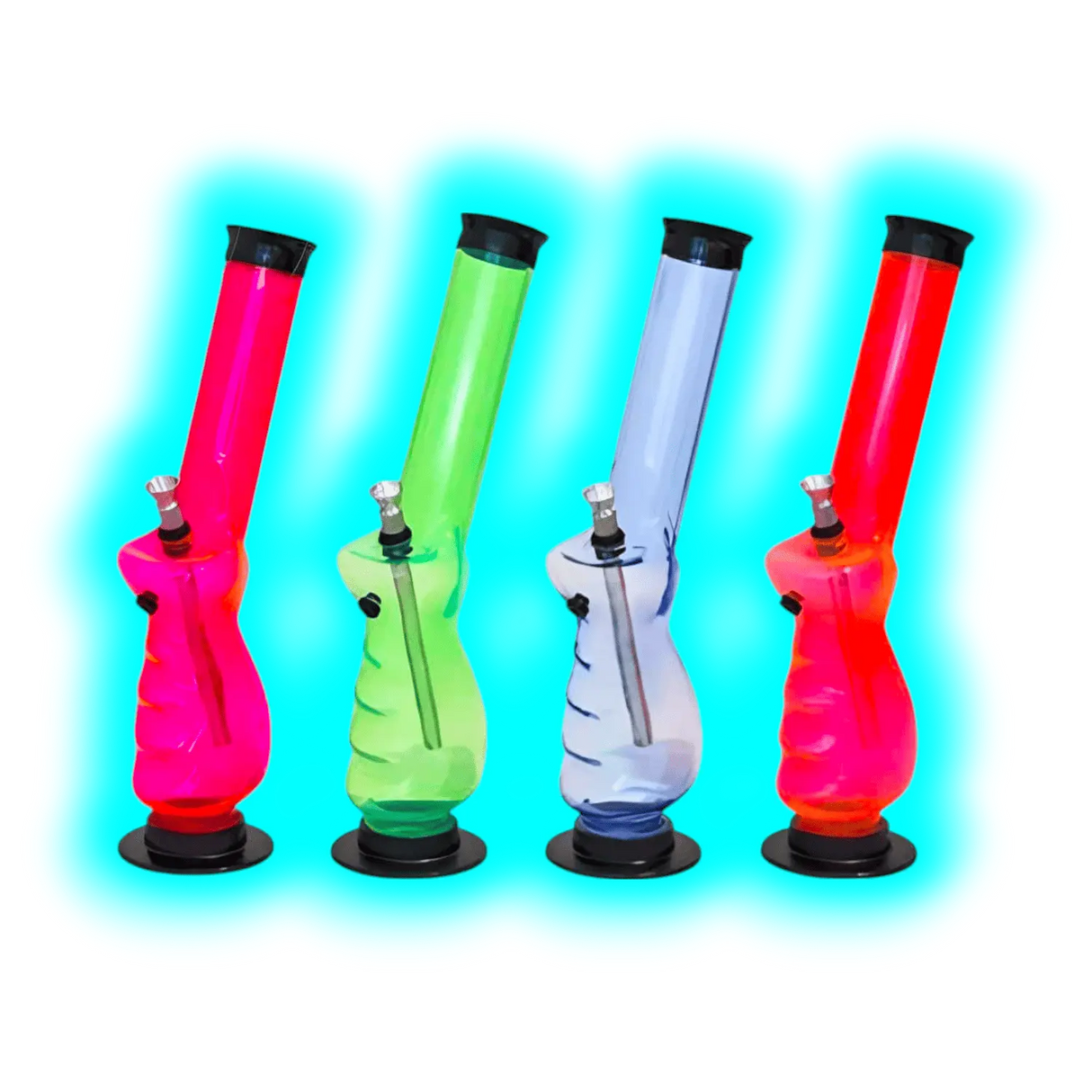 Fluor Acryl Bong 30.5cm Assort.