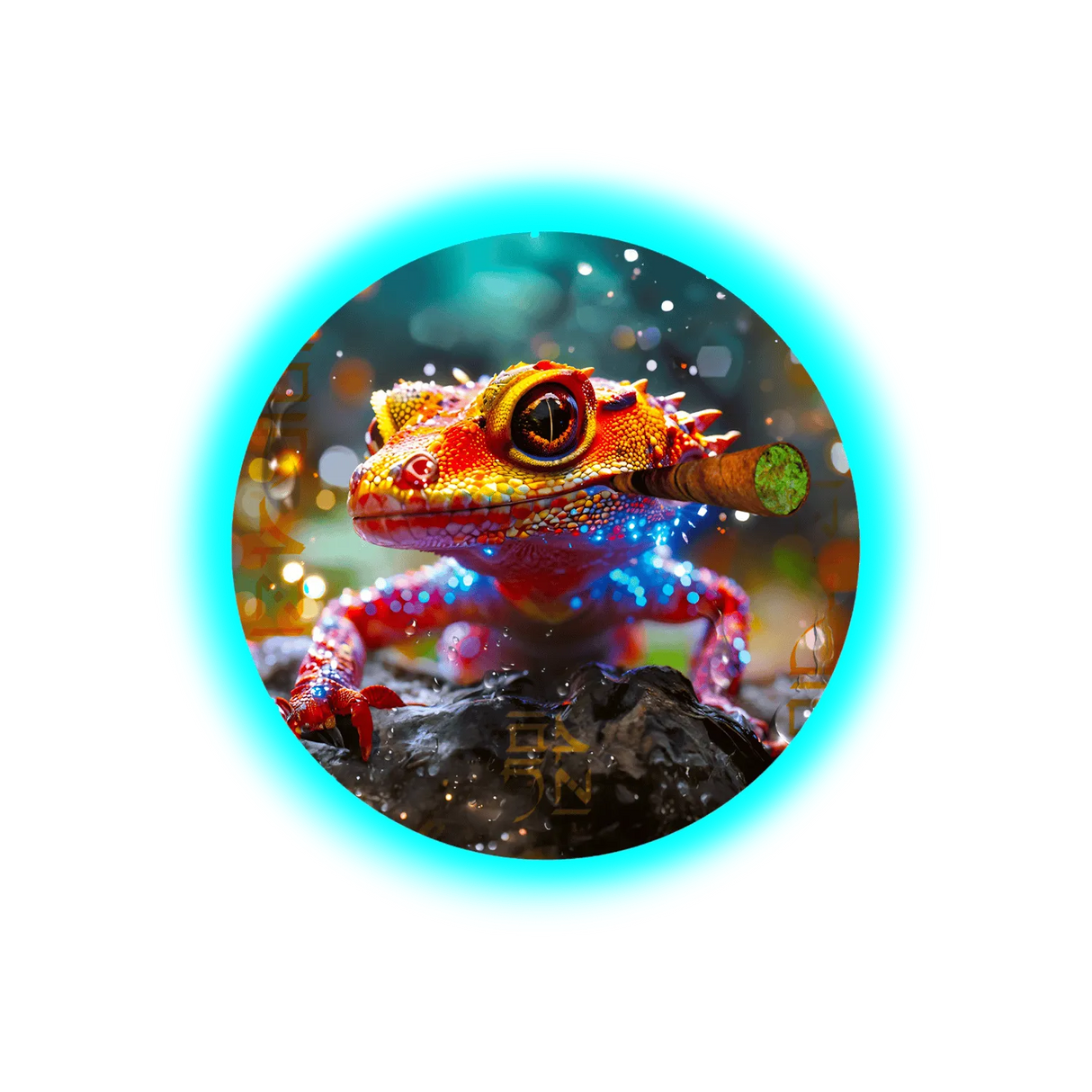 Fourtwenty Blunt Geko Aluminium Grinder Black 4Parts 50mm