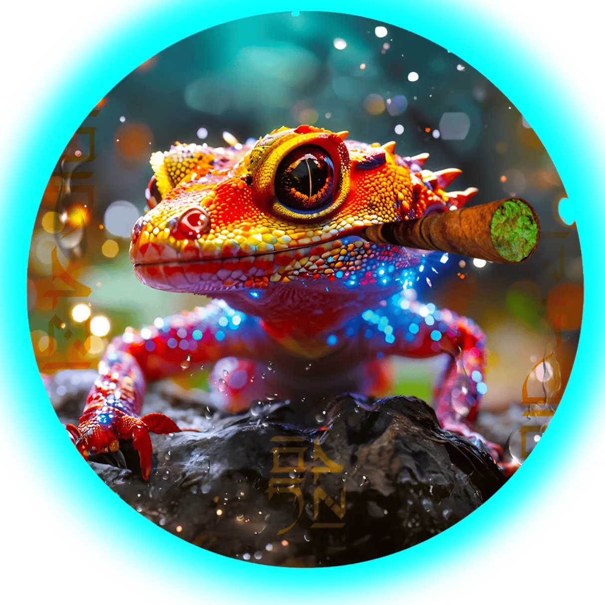 Fourtwenty Blunt Geko Aluminium Grinder Black 4Parts 50mm