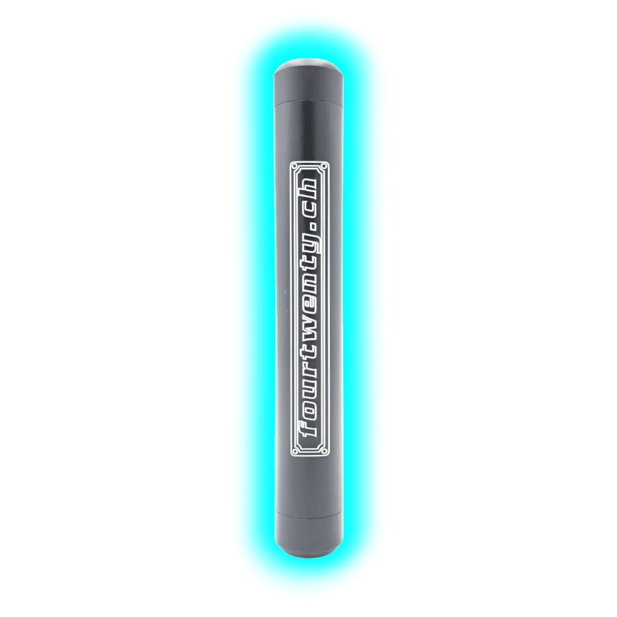 Fourtwenty Smellproof Metal Tube Big Black 15.8 x 2.3 cm