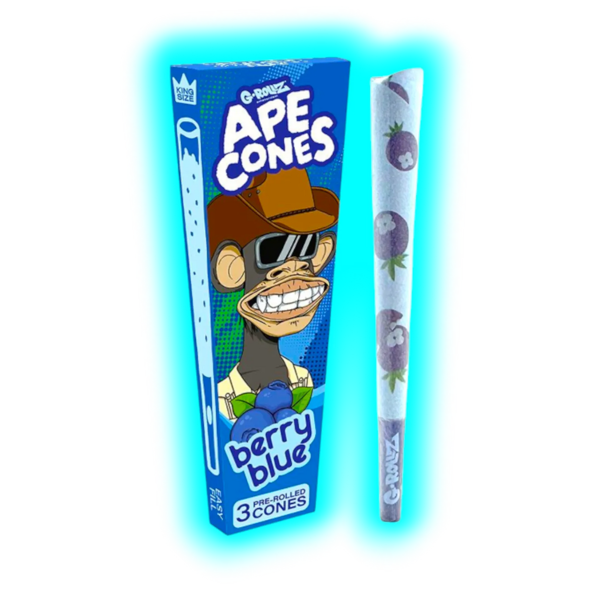 G-Rollz Ape Cones Berry Blue Pop Cones KS 3pcs