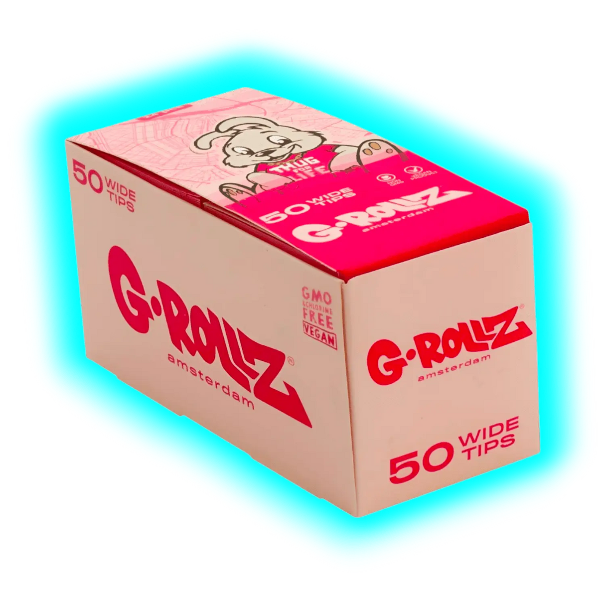 G-Rollz Banksy Thug Life Pink Filter Tips Display