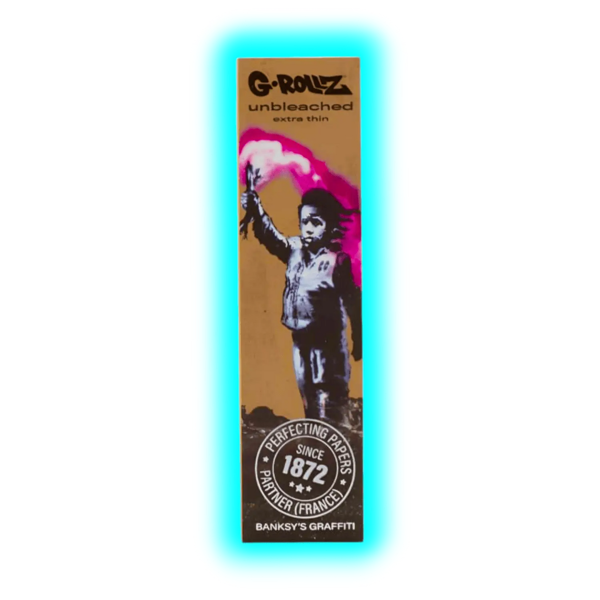 G-Rollz Banksy Torch Boy Unbleached KS Papers + Tips