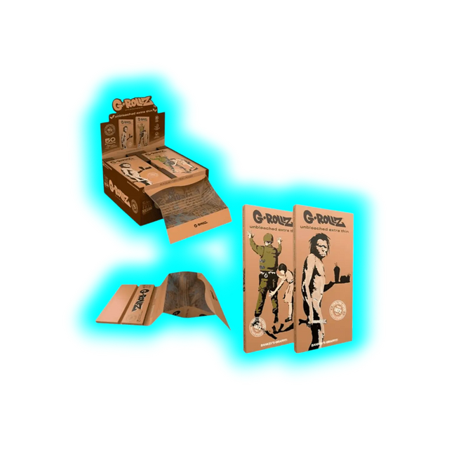 G-Rollz | Banksy’s Graffiti Set 1 Unbleached KS Papers BOX à 16pcs