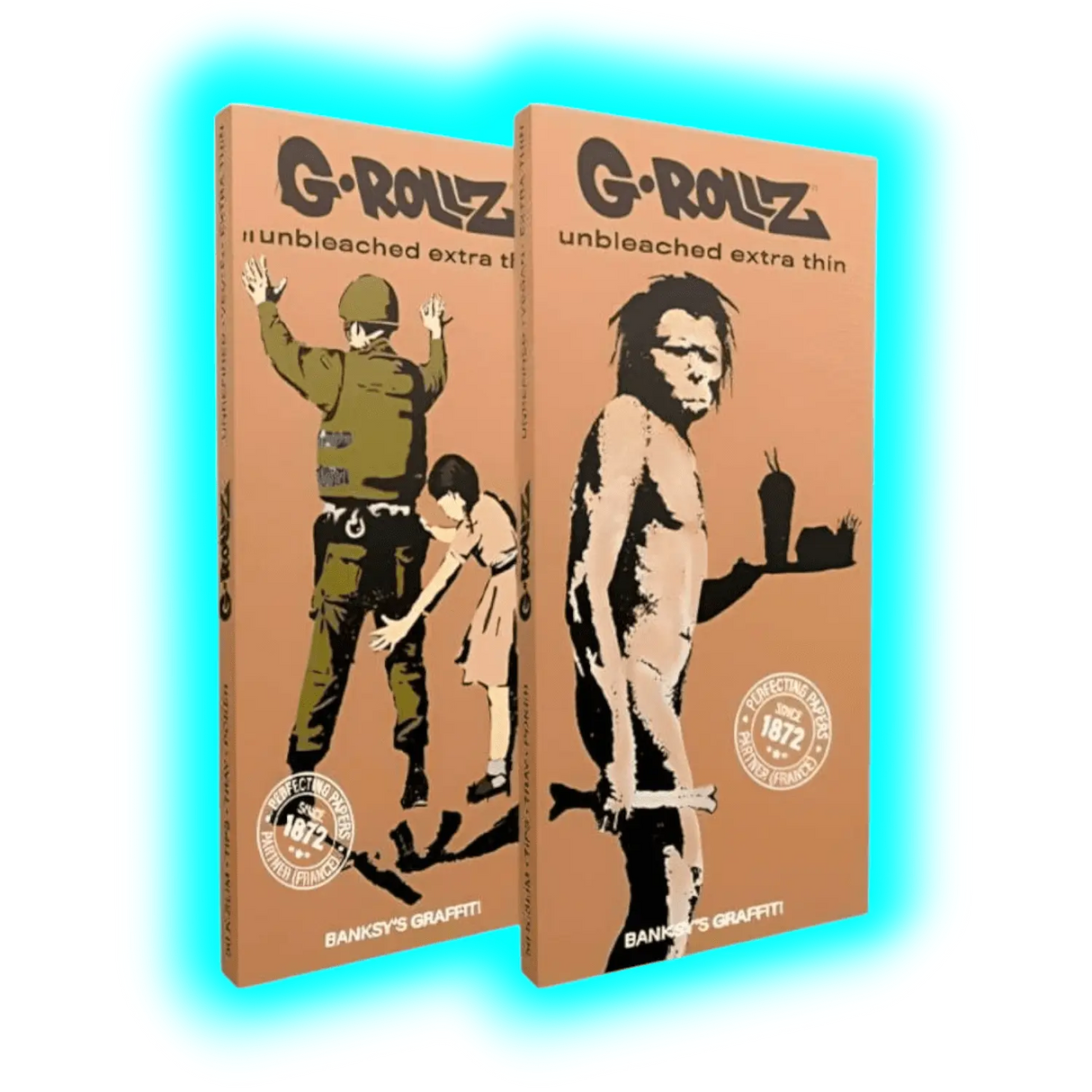 G-Rollz | Banksy’s Graffiti Set 1 Unbleached KS Papers BOX à 16pcs