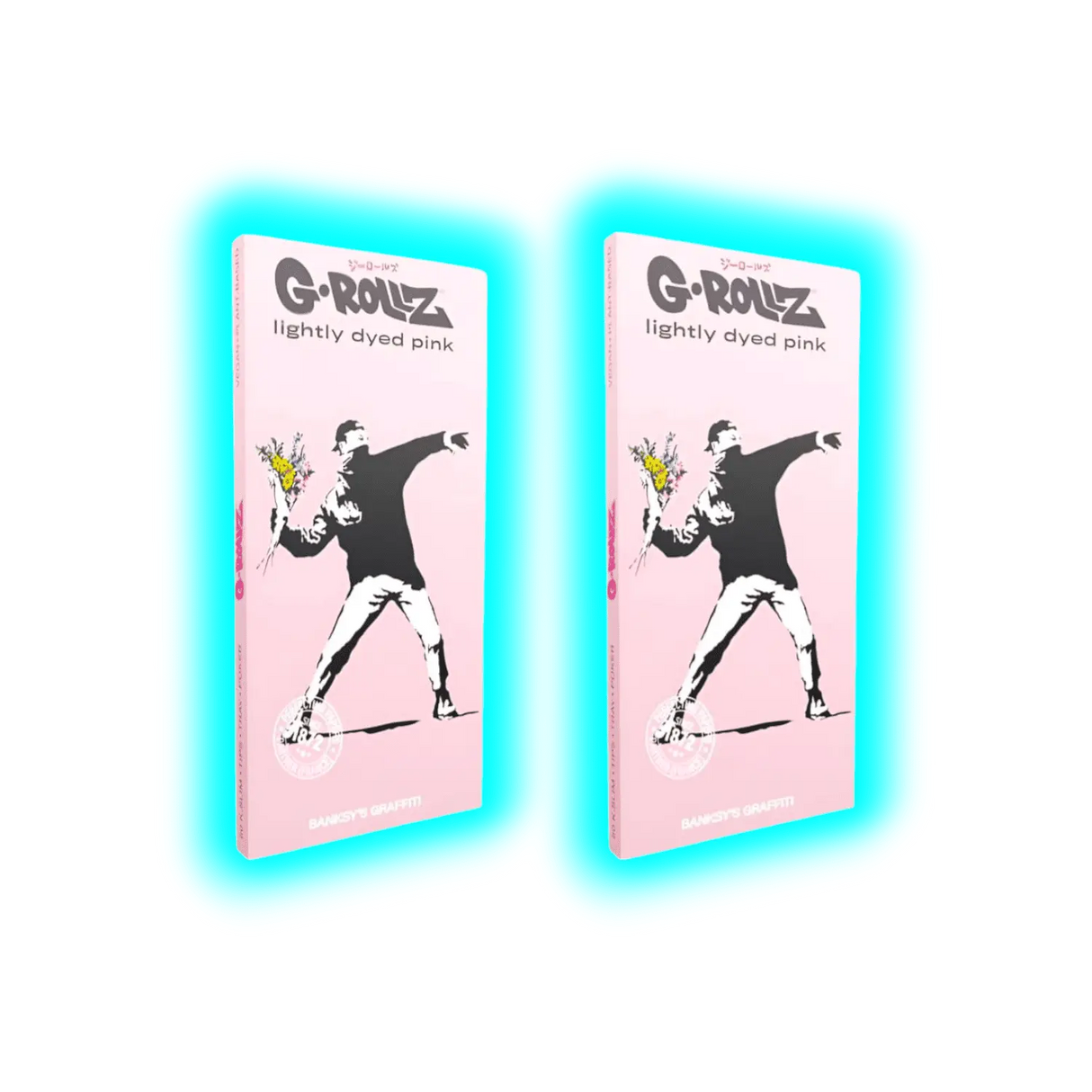 G-Rollz Banksy’s Graffiti Set 2 Lightly Dyed Pink KS Papers 1pc