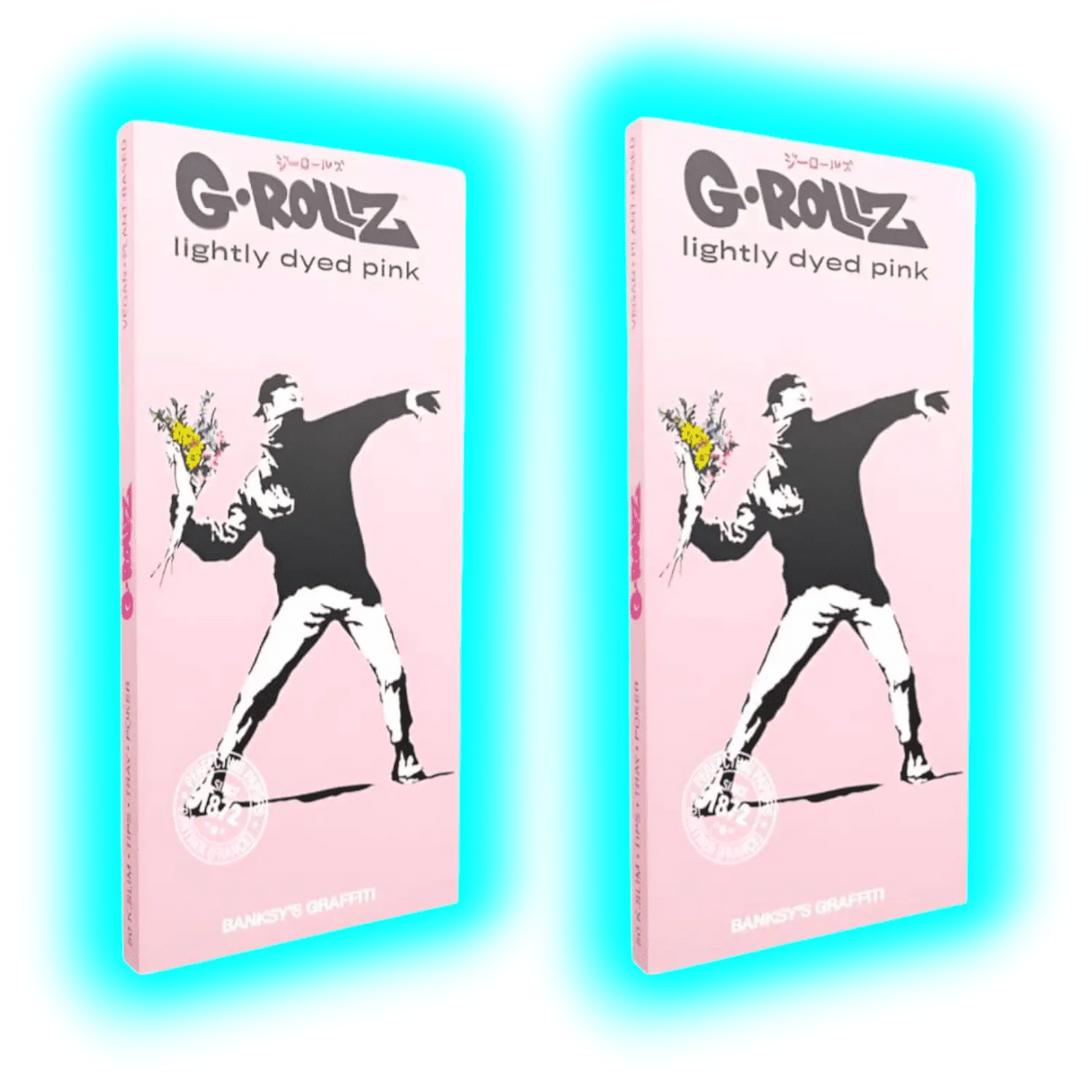 G-Rollz Banksy’s Graffiti Set 2 Lightly Dyed Pink KS Papers 1pc