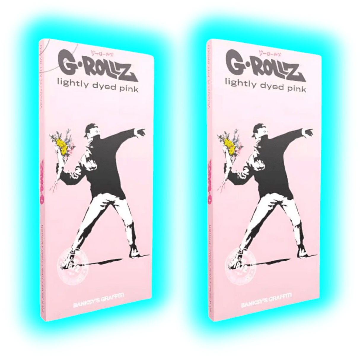 G-Rollz Banksy’s Graffiti Set 2 Lightly Dyed Pink KS Papers BOX 16pcs