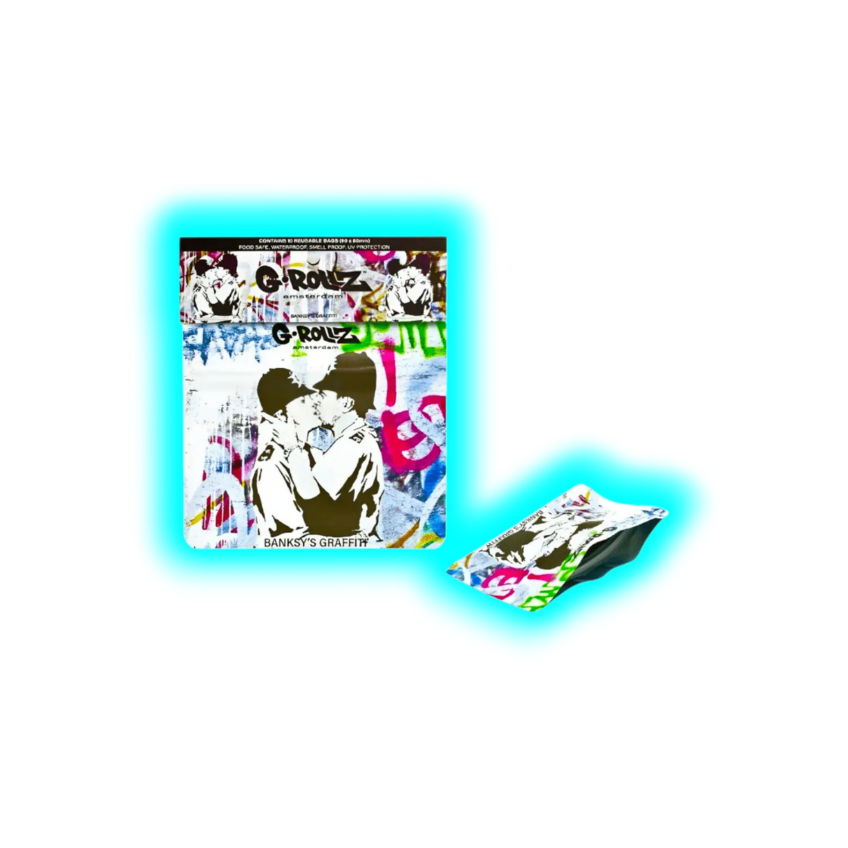 G-Rollz Banksy's Cop on Cop Smellproof Bags 90 x 80mm 10pcs