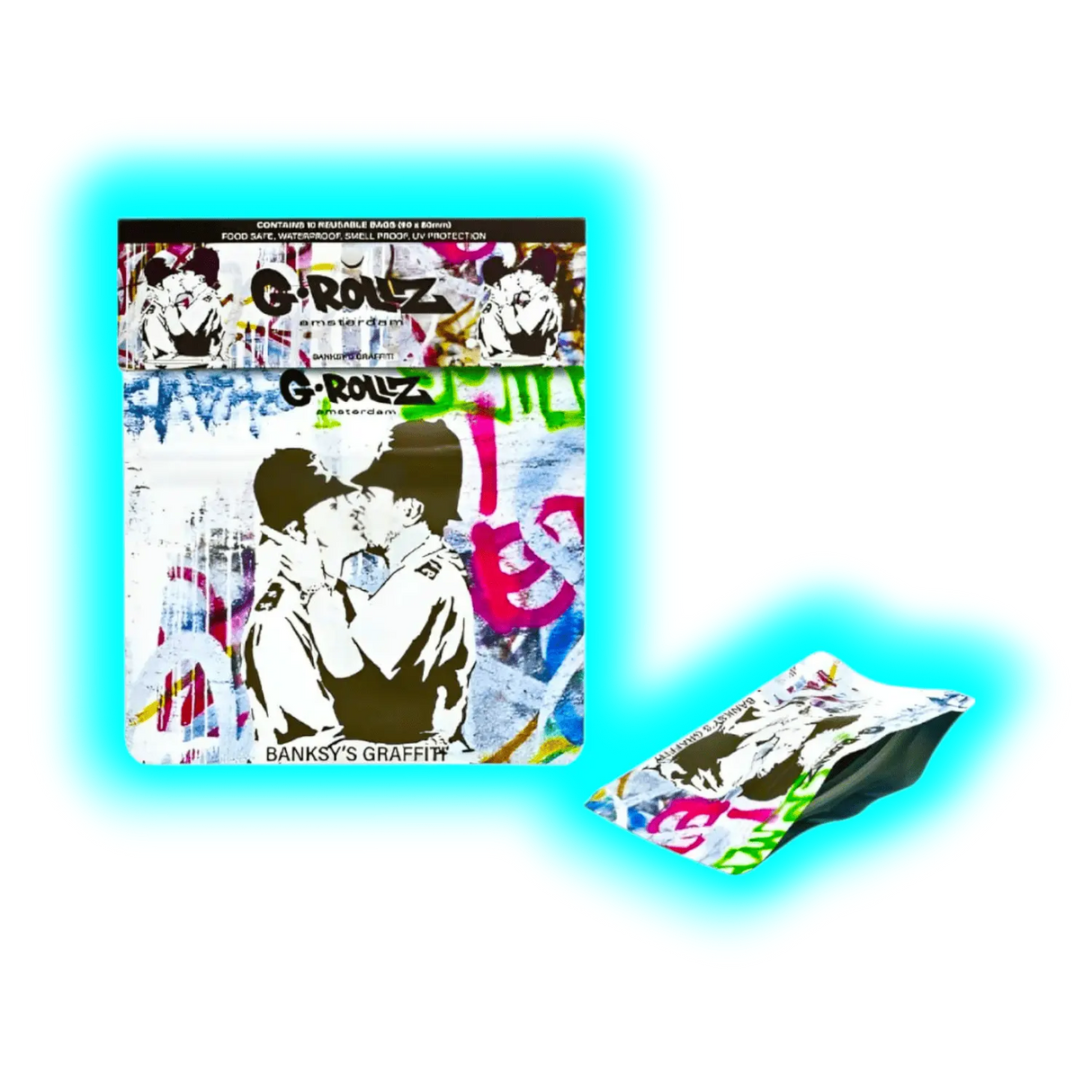 G-Rollz Banksy's Cop on Cop Smellproof Bags 90 x 80mm 10pcs