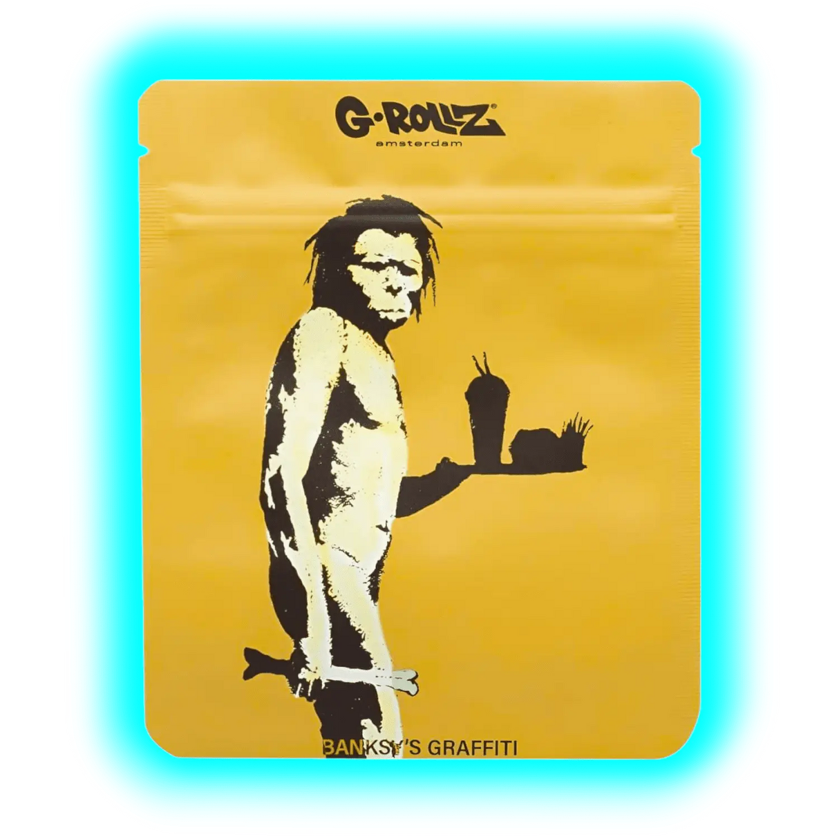 G-Rollz Banksy's Fast Food Caveman Smellproof Bags 100 x 125mm 8pcs