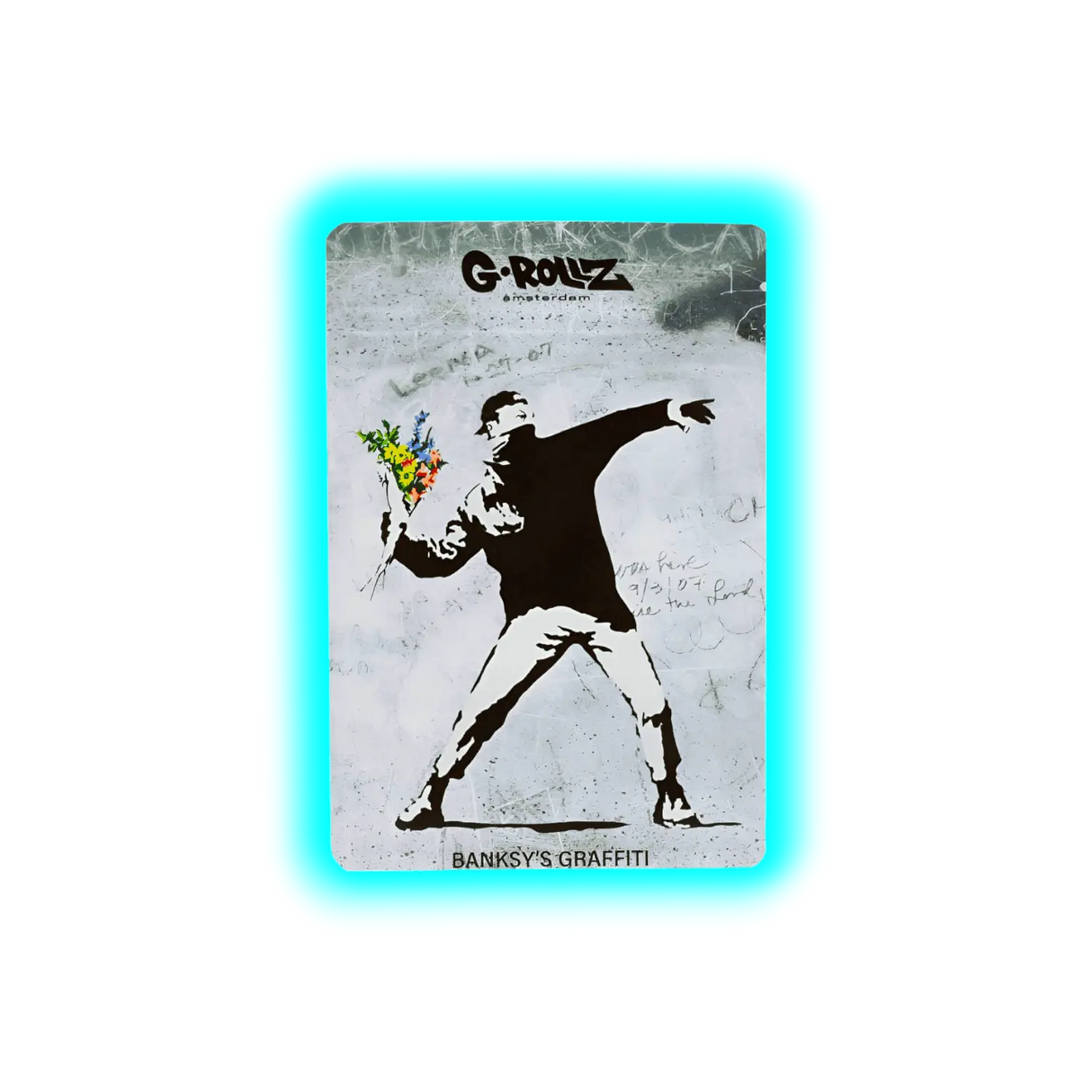 G-Rollz Banksy's Flower Thrower Smellproof Bags 100 x 150mm 6pcs