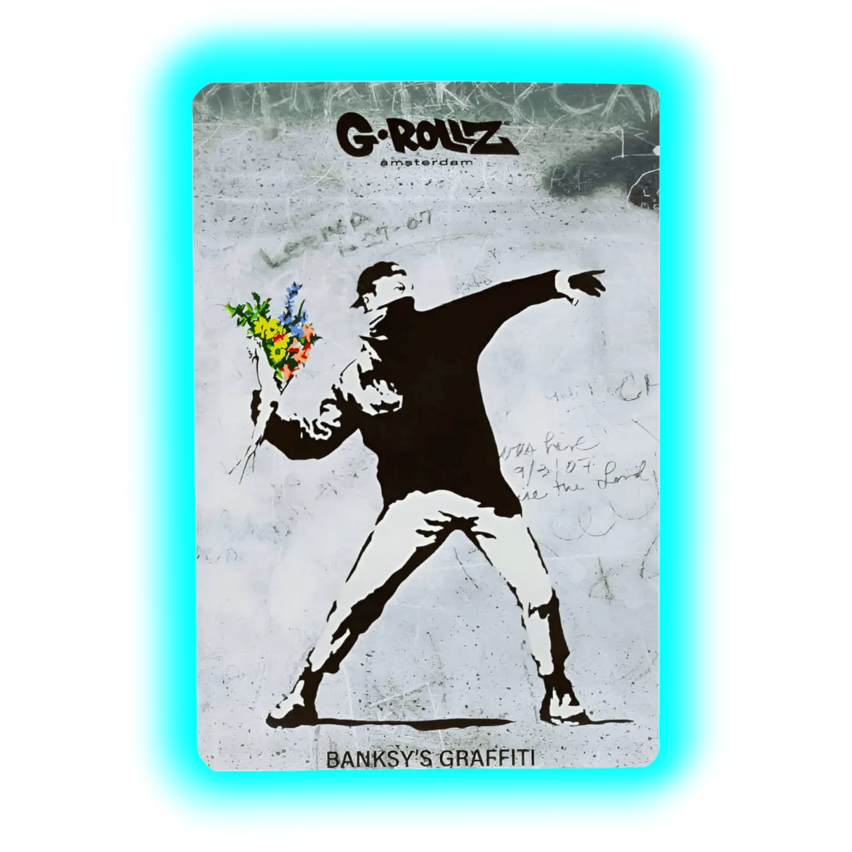 G-Rollz Banksy's Flower Thrower Smellproof Bags 100 x 150mm 6pcs