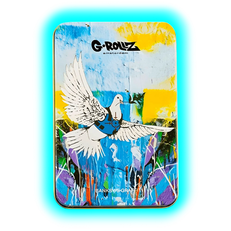 G-Rollz | Banksy’s Graffiti Armored Dove Storage Box Large 13x8.5x3cm