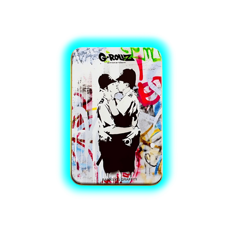 G-Rollz | Banksy’s Graffiti Kissing Coppers Storage Box Large 13x8.5x3cm