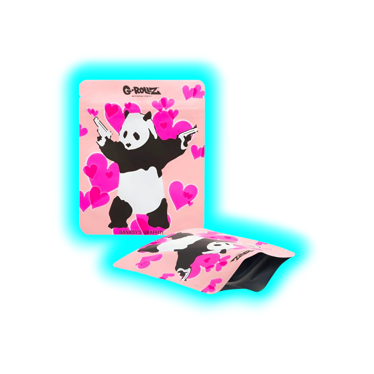 G-Rollz Banksy's Panda Gunin Smellproof Bags 100 x 125mm 50pcs