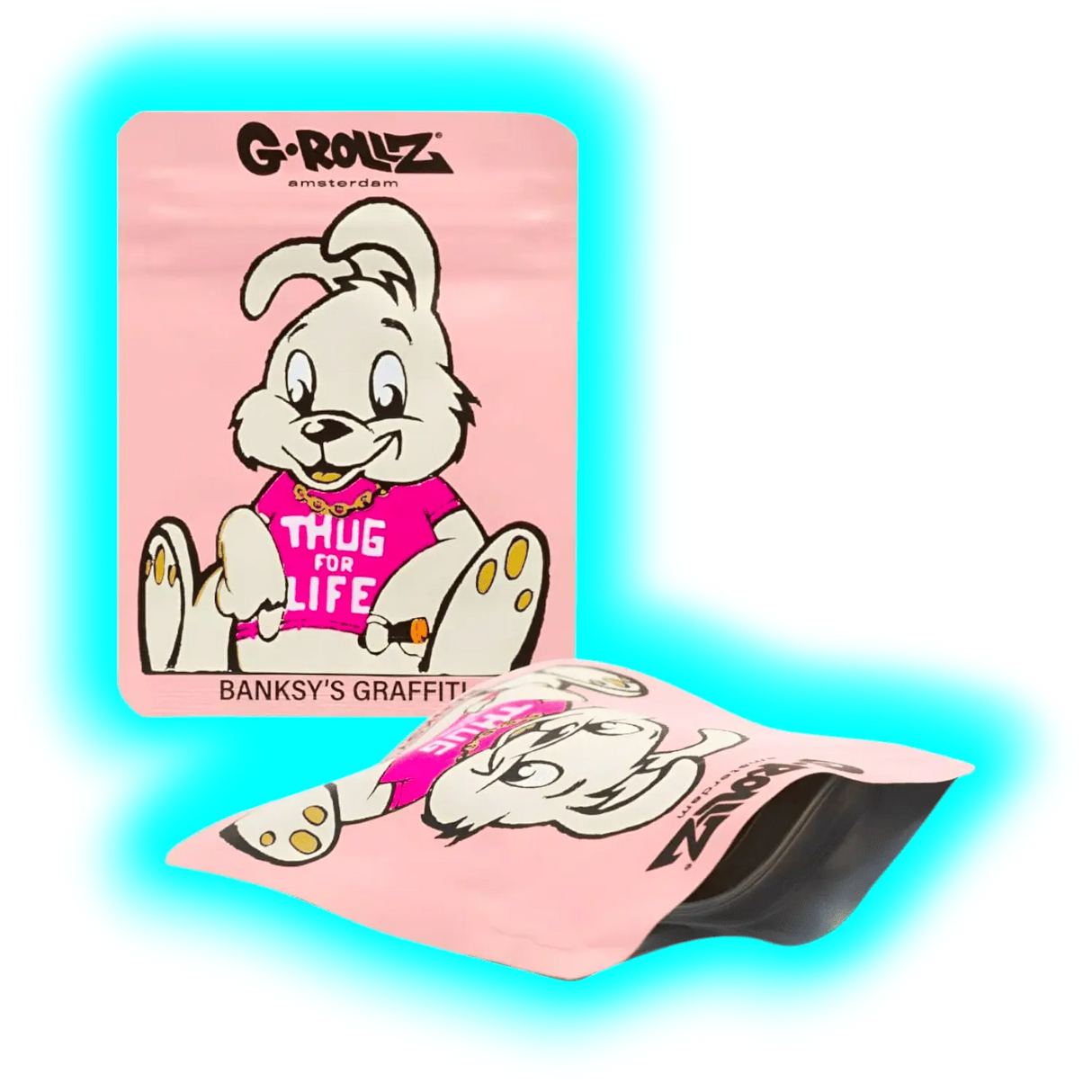 G-Rollz Banksy's Thug for Life Smellproof Bags 65 x 85mm 50pcs