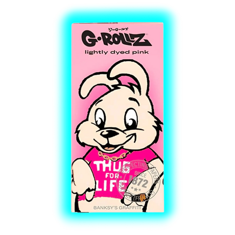 G-Rollz Banksy’s Thug Life Lightly Dyed Pink KS Papers 1pc