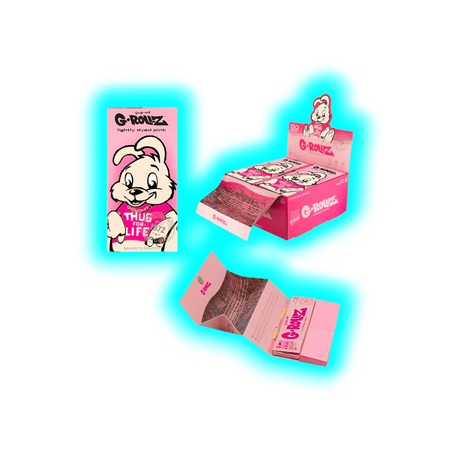 G-Rollz Banksy's Thug Life Lightly Dyed Pink KS Papers BOX 16pcs