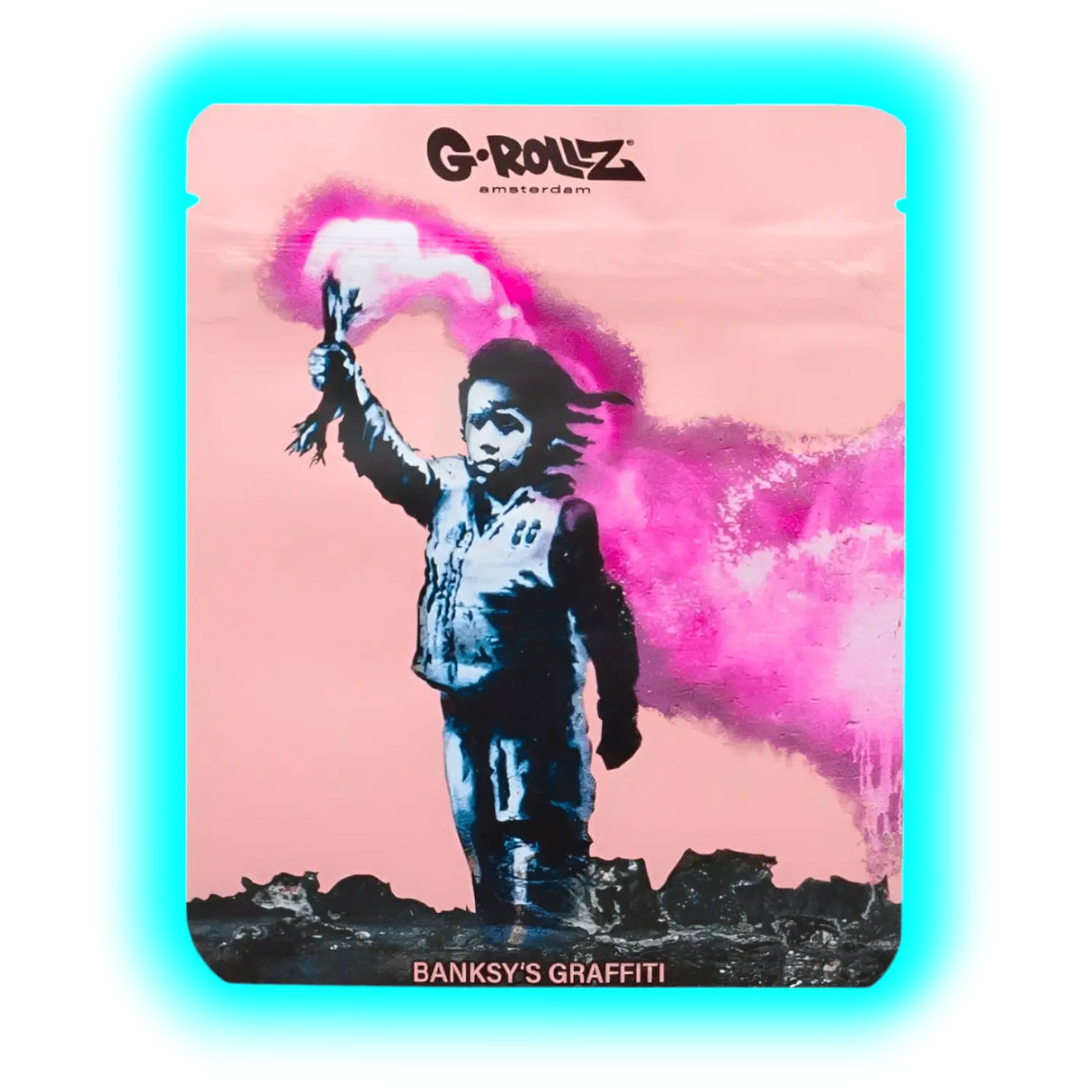 G-Rollz Banksy's Torch Boy Smellproof Bags 100 x 125mm 8pcs