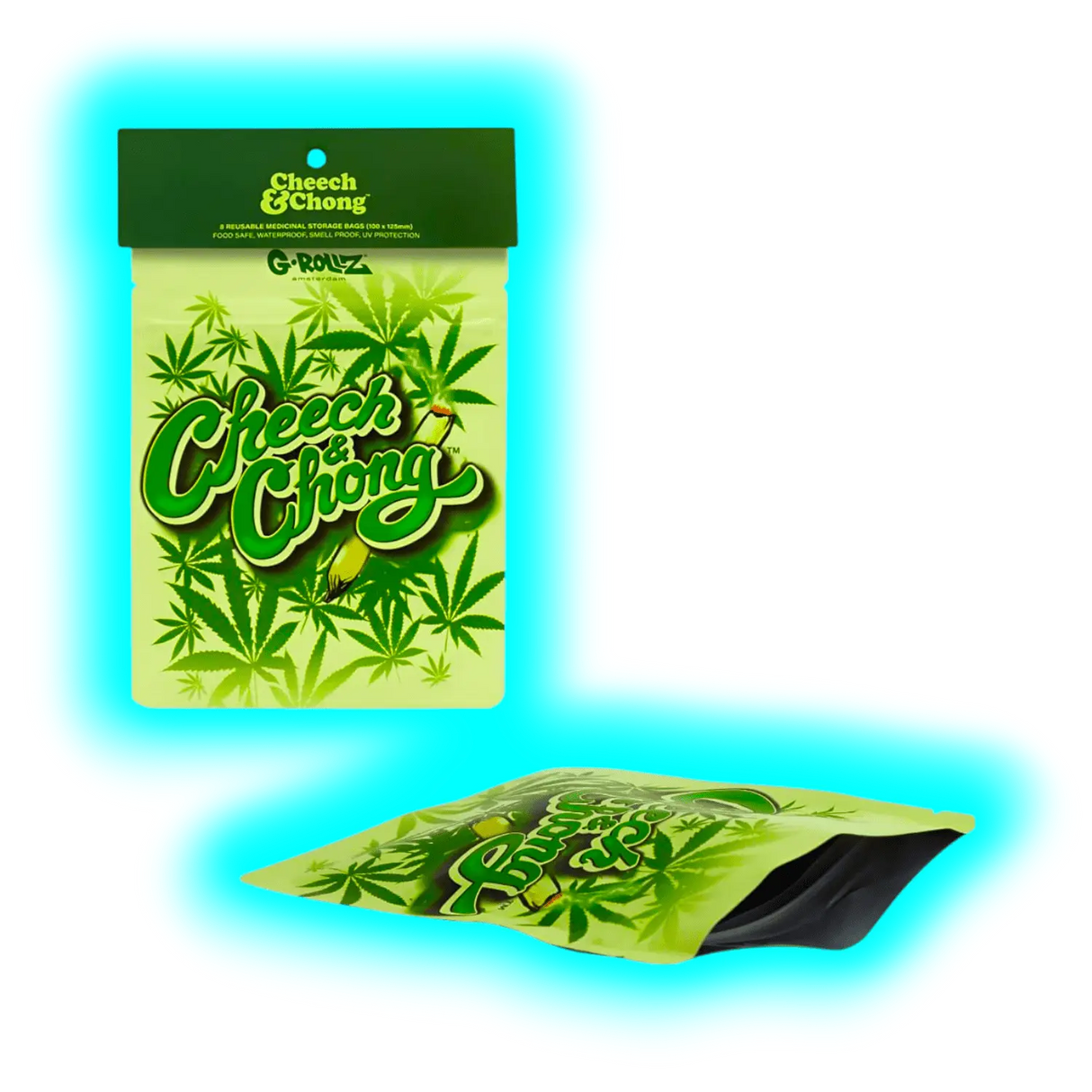 G-Rollz Cheech and Chong Camo Smellproof Bags 100 x 125mm 8pcs