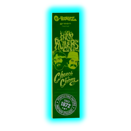 G-Rollz Cheech Chong Organic Green Hemp KS Papers + Tips