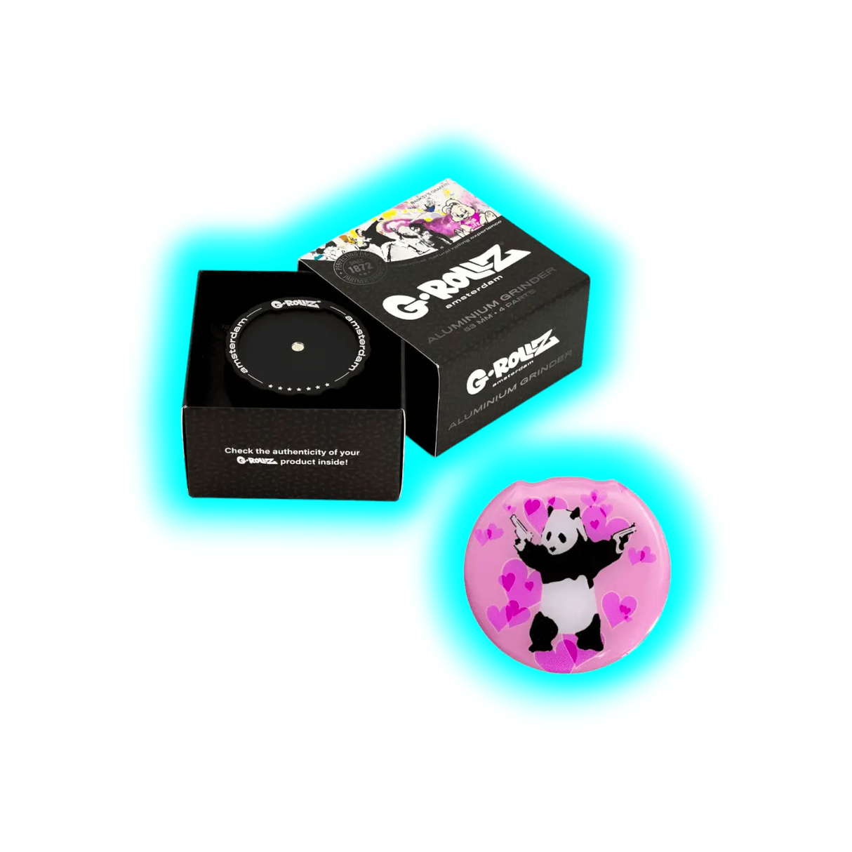 G-Rollz Grinder Banksy Panda Gunnin 4 Part 53mm