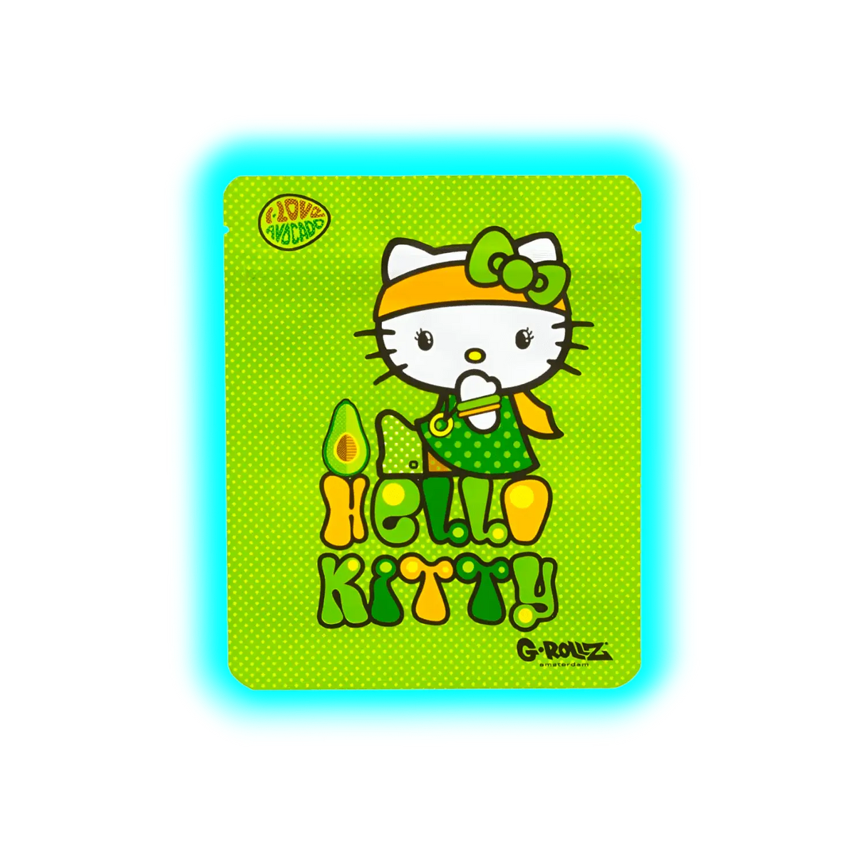G-Rollz Hello Kitty Avocado Smellproof Bags 100 x 125mm 8pcs
