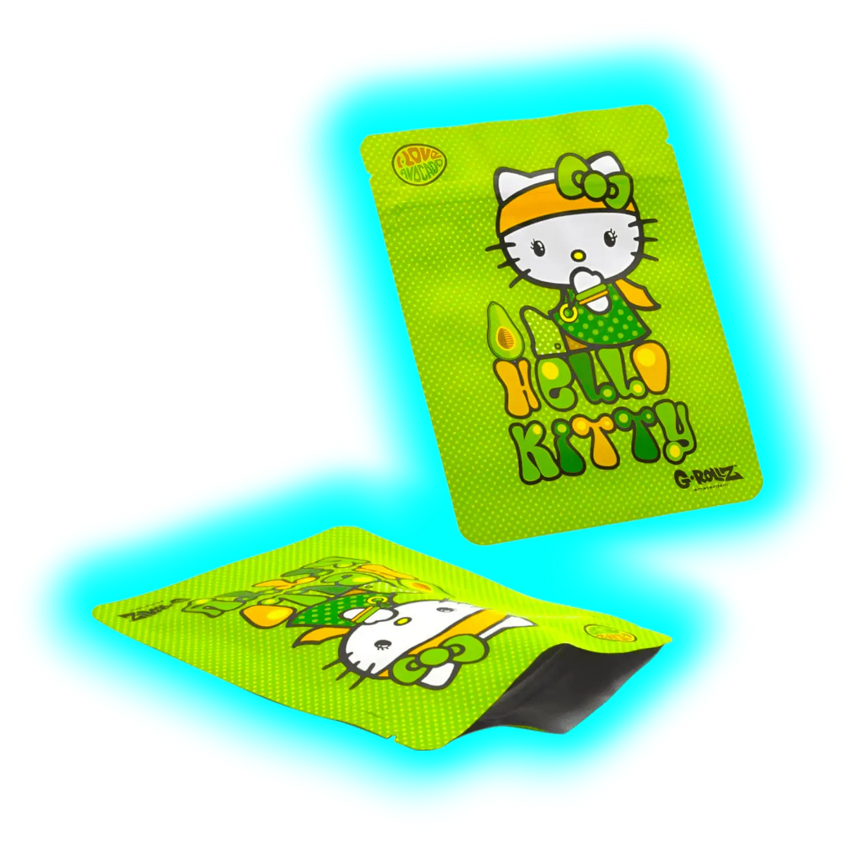 G-Rollz Hello Kitty Avocado Smellproof Bags 100 x 125mm 8pcs