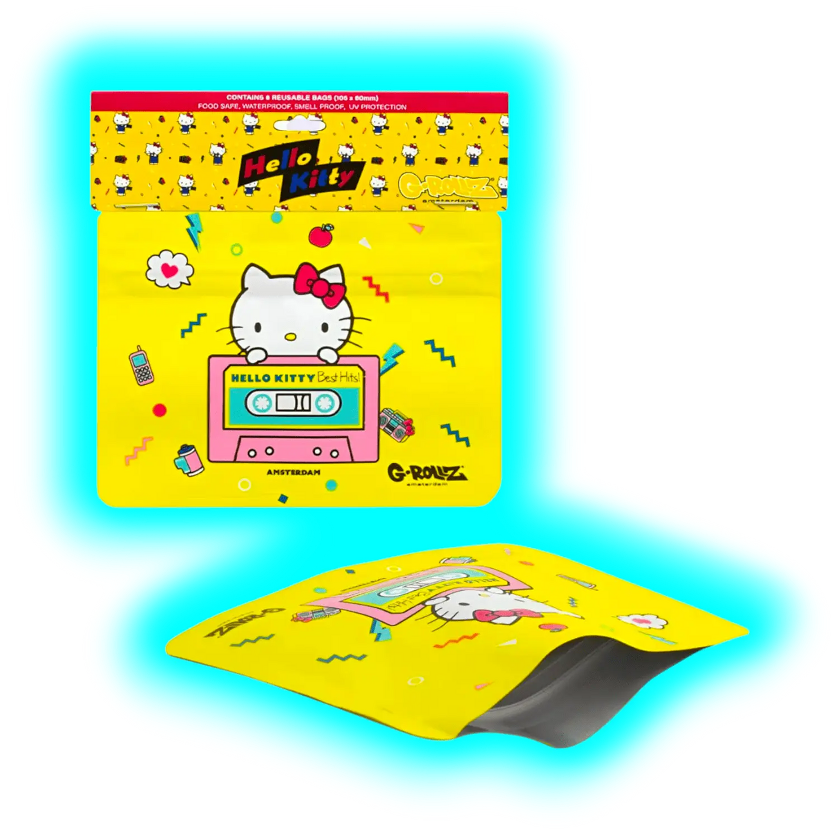 G-Rollz Hello Kitty Best Hits Smellproof Bags 105 x 80mm 8pcs