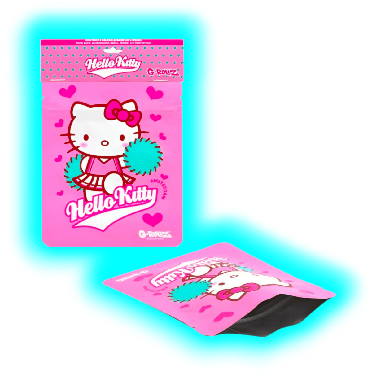 G-Rollz Hello Kitty 'Cheerleader' Smellproof Bags 100 x 125mm 8pcs