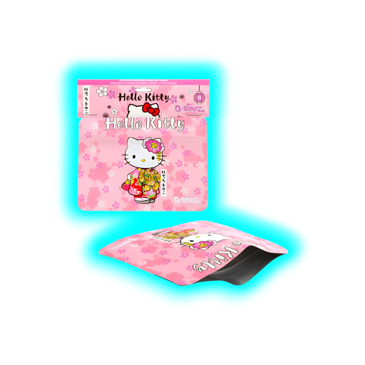 G-Rollz Hello Kitty Kimono Pink Smellproof Bags 105 x 80mm 8pcs