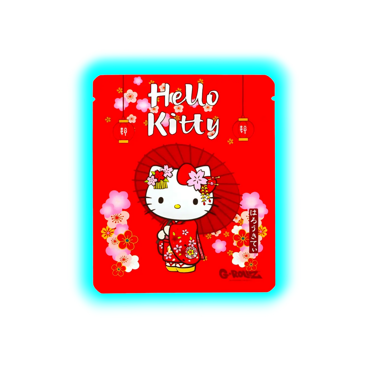 G-Rollz Hello Kitty Kimono Red Smellproof Bags 100 x 125mm 8pcs
