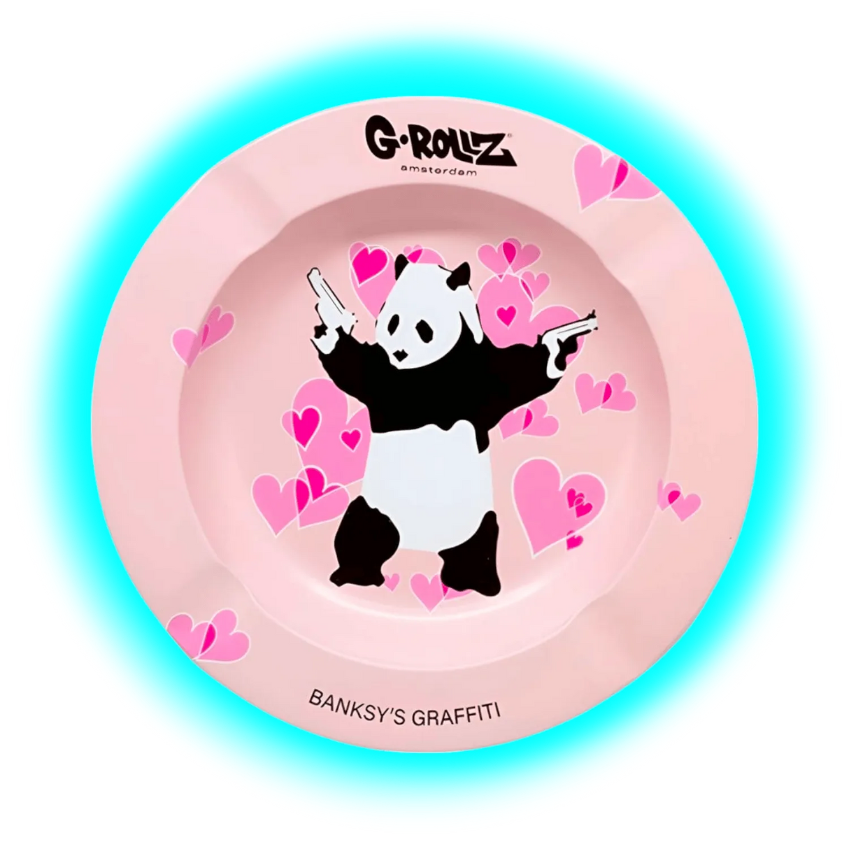 G-Rollz Metal Tin Ashtray Banksy Panda