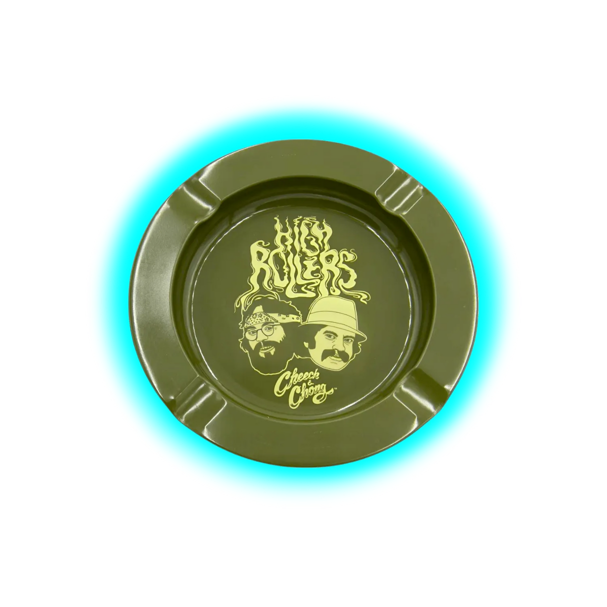 G-Rollz Metal Tin Ashtray Cheech and Chong I High Rollers